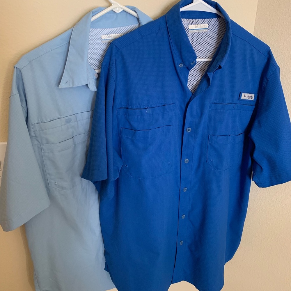 Set of two! Men’s Columbia Fishing Shirt